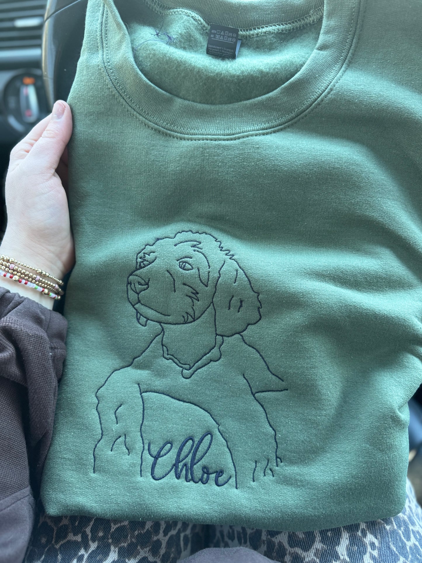 Custom Photo Embroidered Crewneck