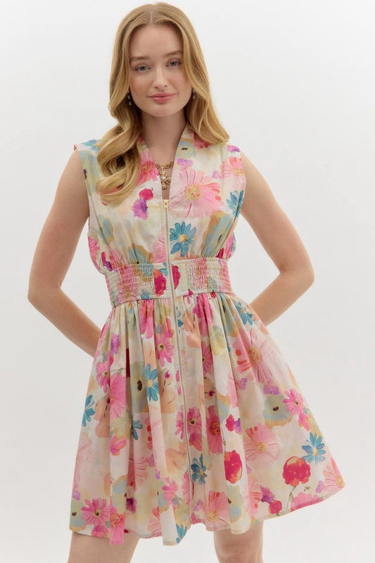 Lindy Floral A-Line Dress
