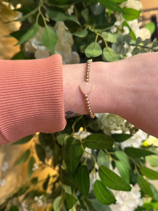 Rose Gold Heart Bracelet