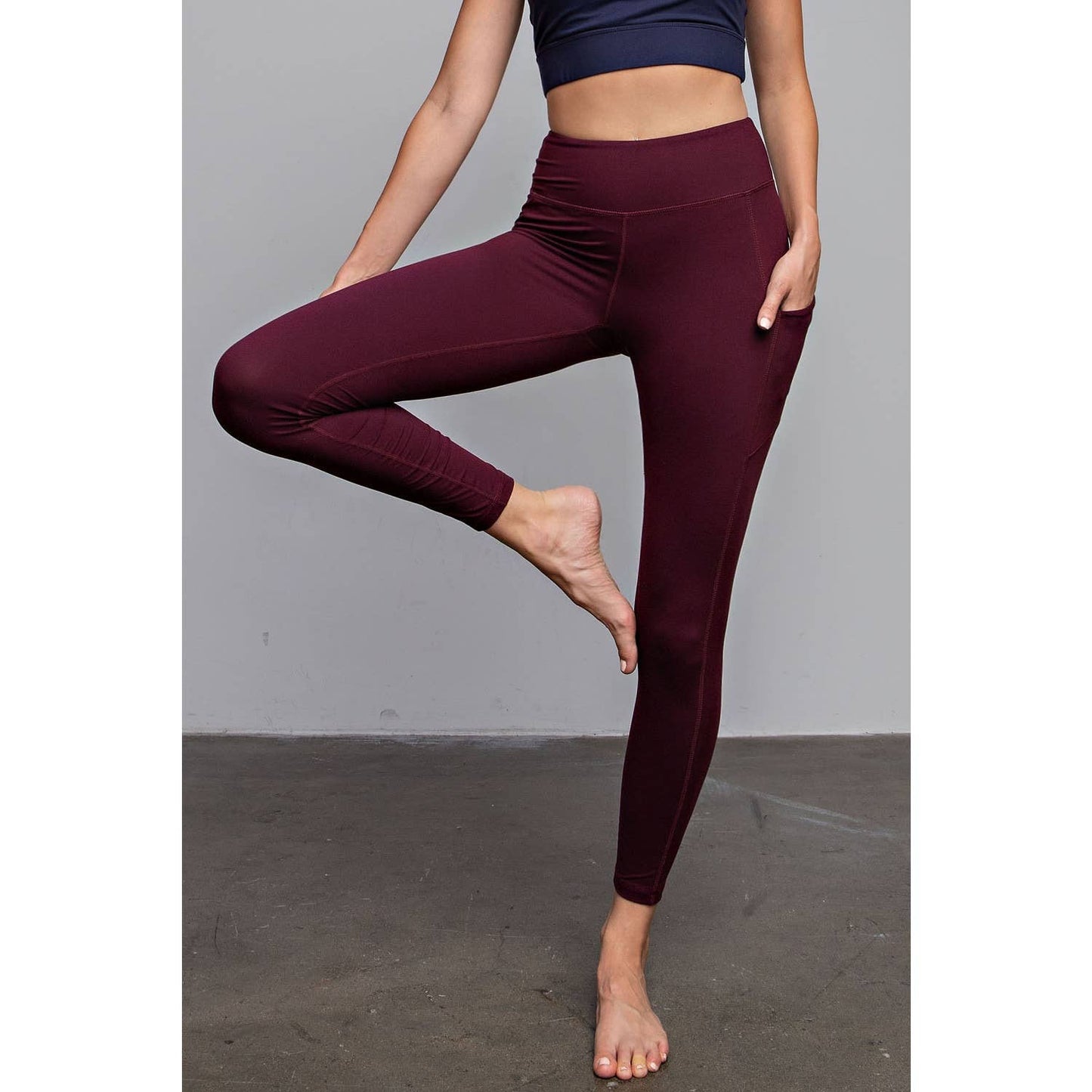 BUTTER BASIC LEGGING WITH POCKETS: Java / L