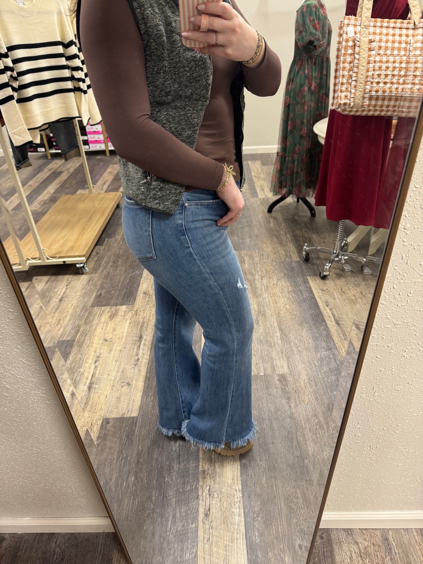 Risen High Rise Vintage Hem Bootcut