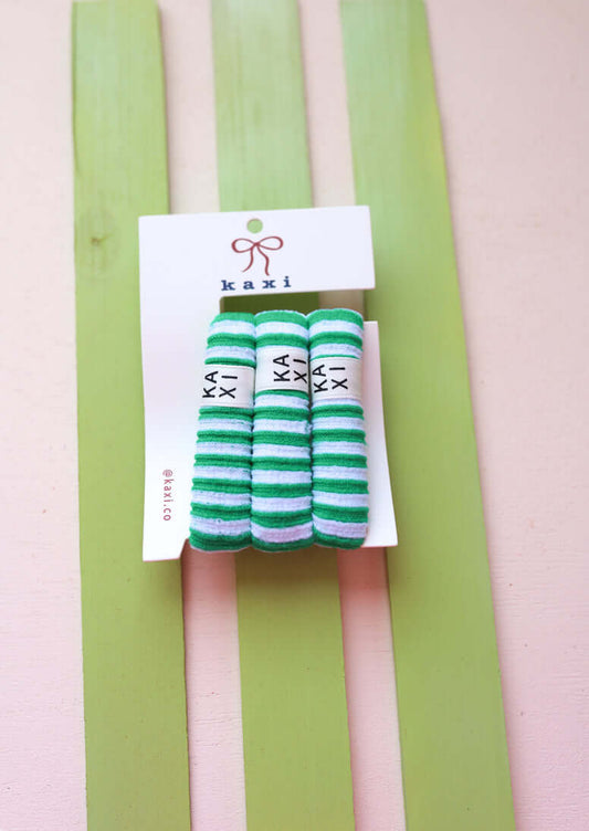 Striped Kaxi High Intensi'ties' (Pack of 3): Green Striped