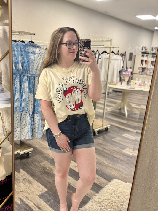 JB Cuffed Denim Shorts