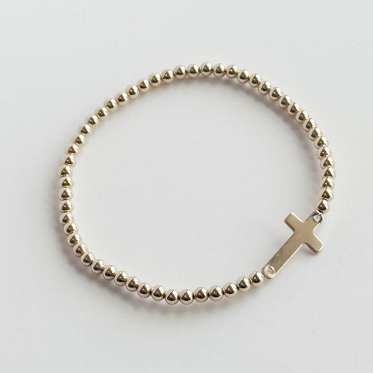 Gold Cross Bracelet