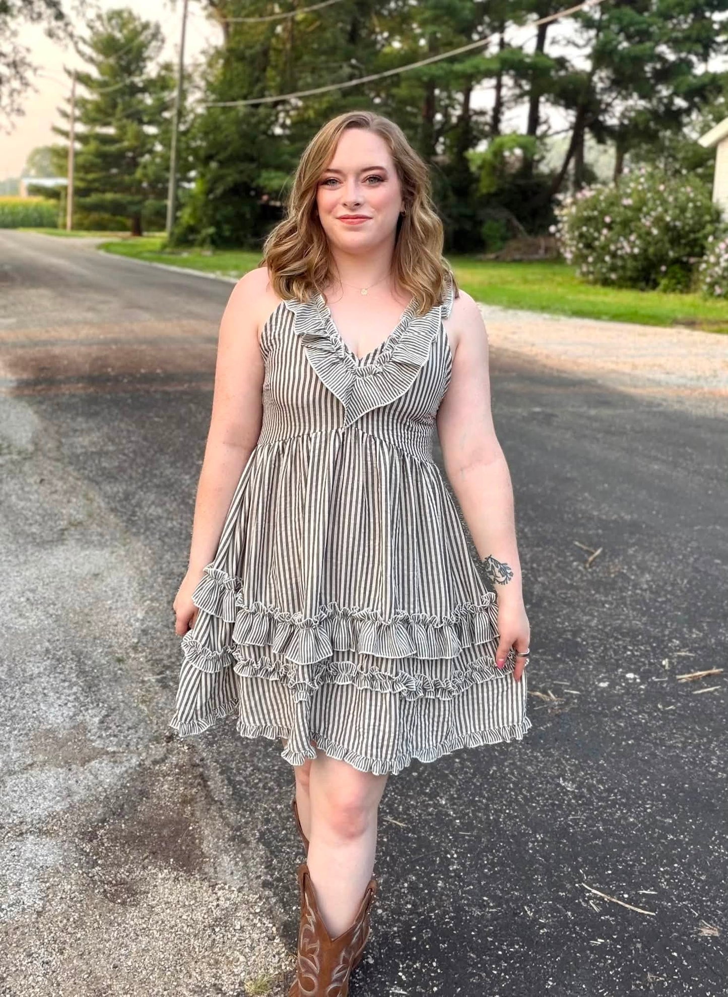 Georgianna Ruffle Dress