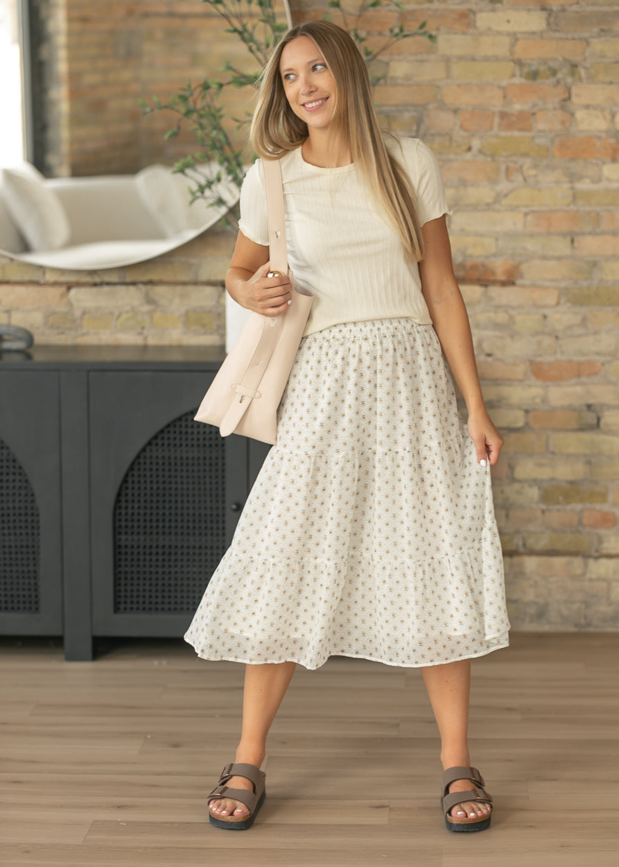 Harlow Vintage Floral Midi Skirt