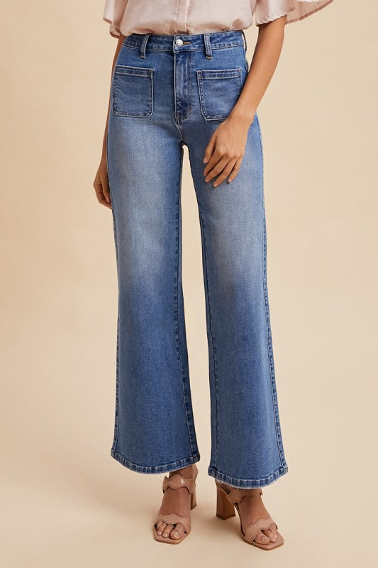 Comfort High Rise Flare Denim