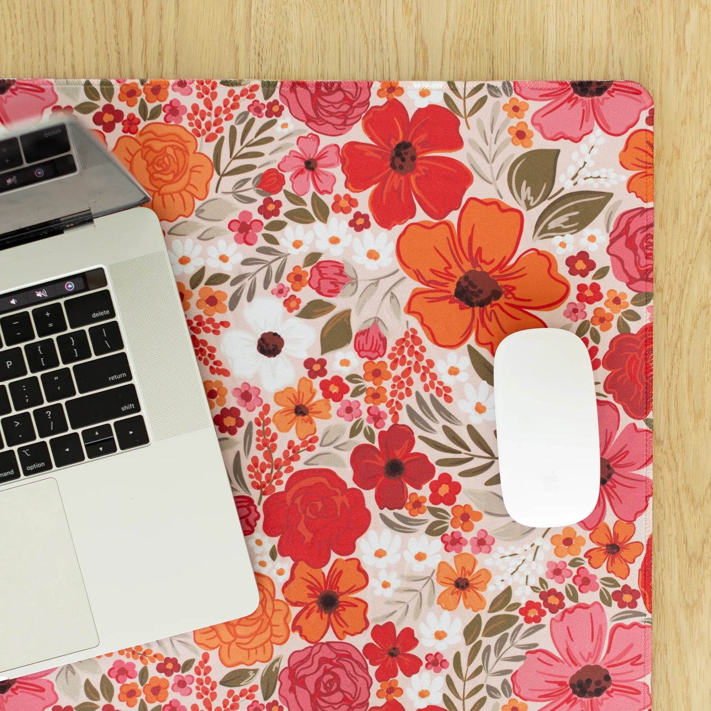 Rosewood Blooms Desk Pad: Small