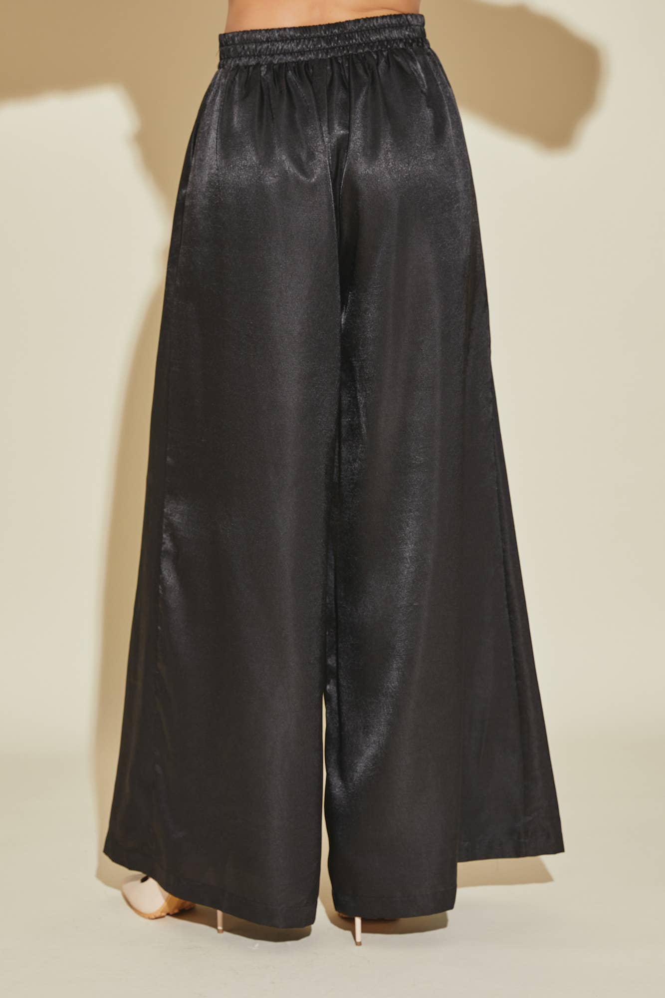 Women's Satin Style Pants in Clay