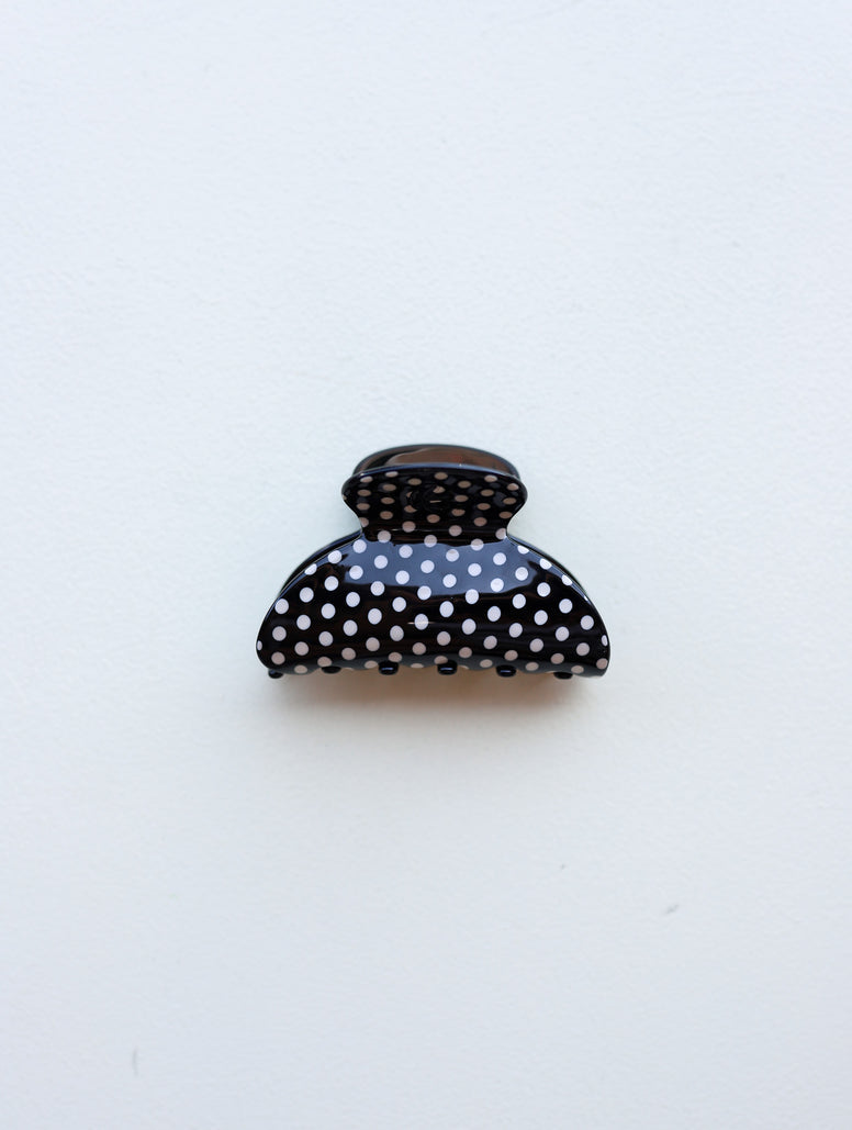 Black Polka Dot Clip