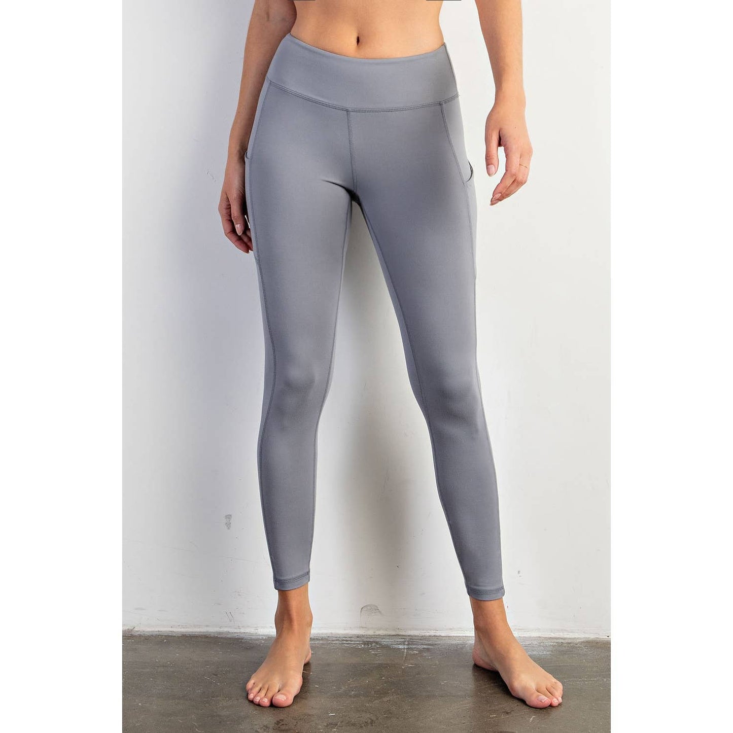 BUTTER BASIC LEGGING WITH POCKETS: Java / L