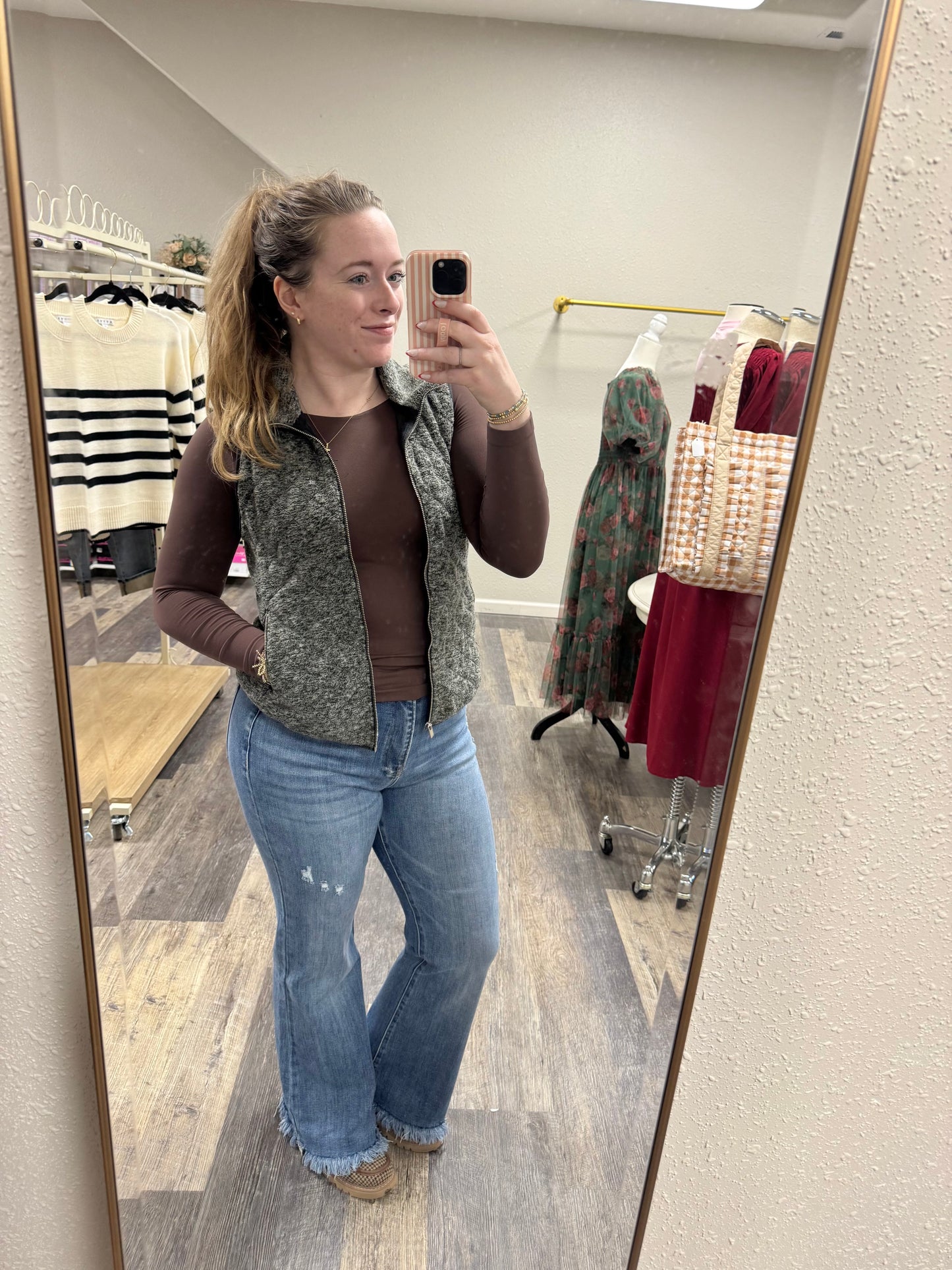 Risen High Rise Vintage Hem Bootcut