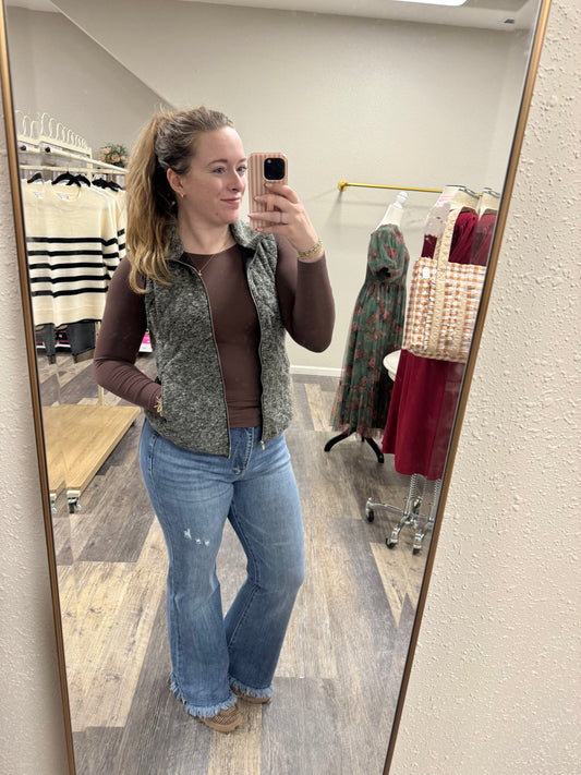 Risen High Rise Vintage Hem Bootcut