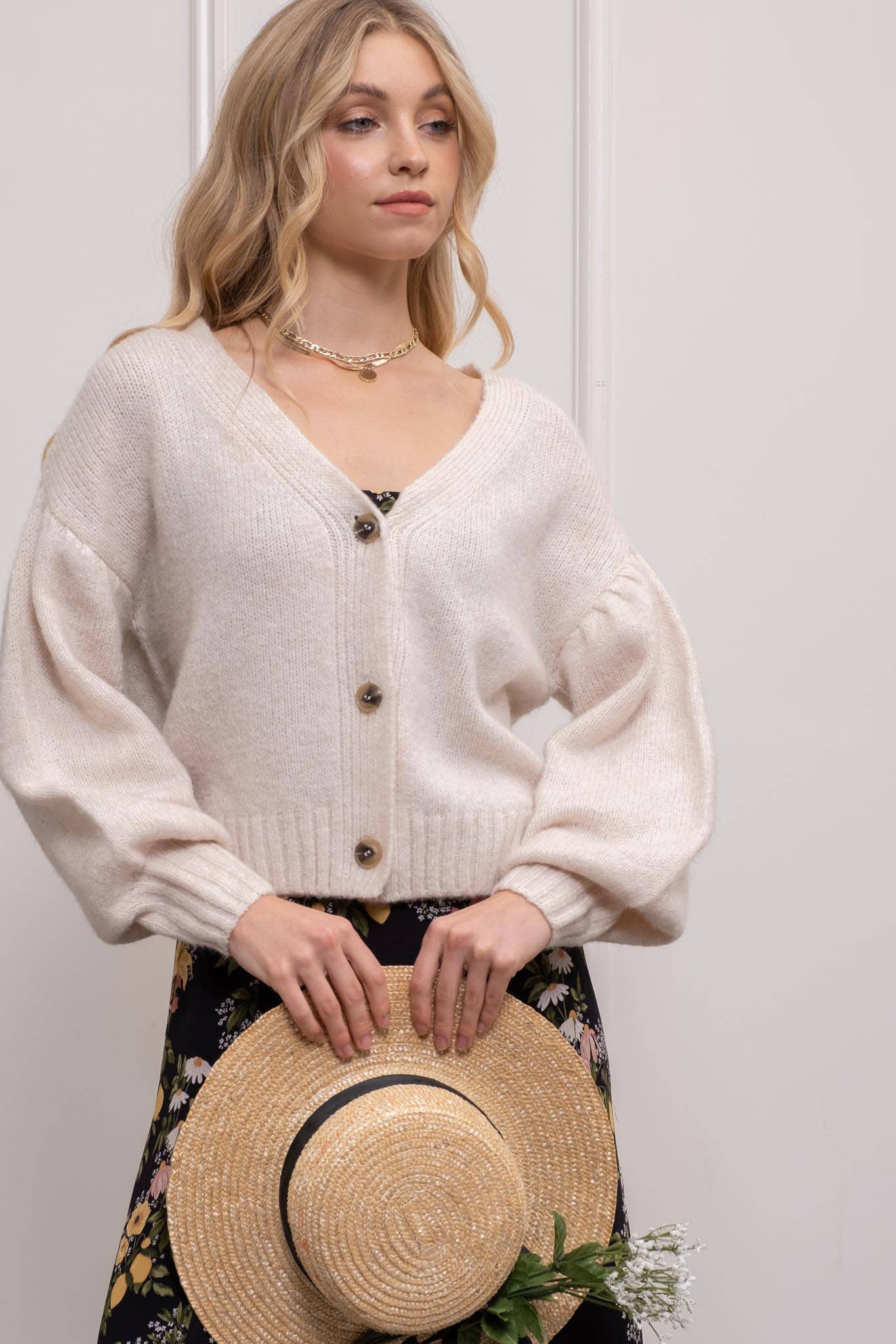 COZY KNIT CARDIGAN: COCOA