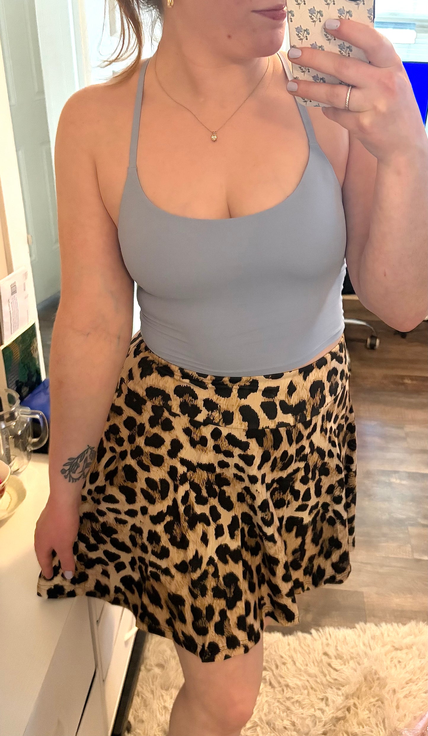 Leopard Skort
