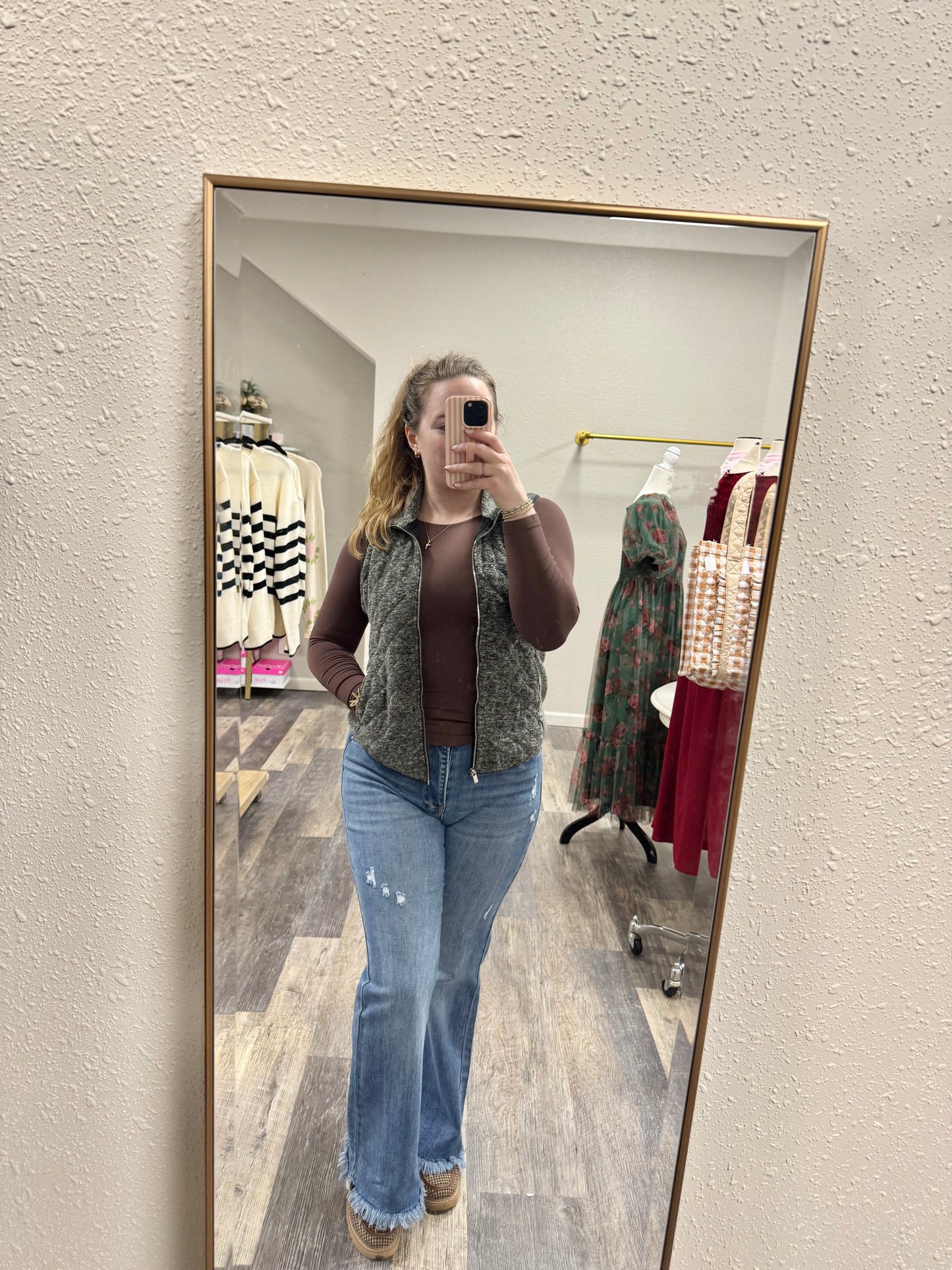 Risen High Rise Vintage Hem Bootcut