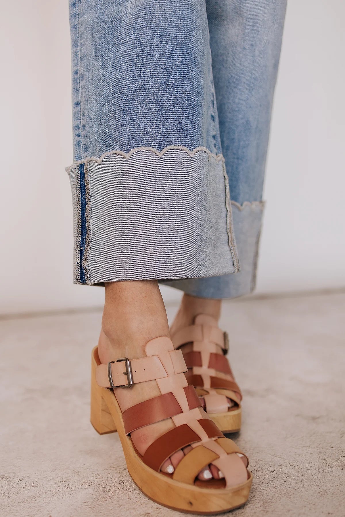 Ampersand Ave 606 Scallop Hem Denim