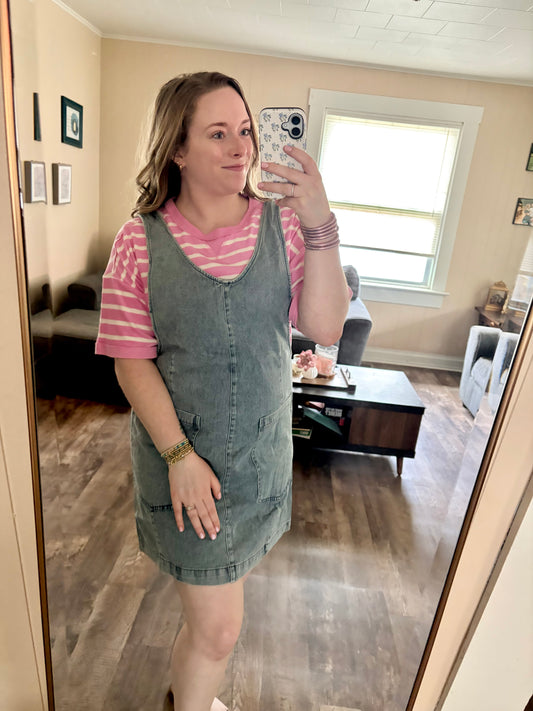 Denim Overall Dress