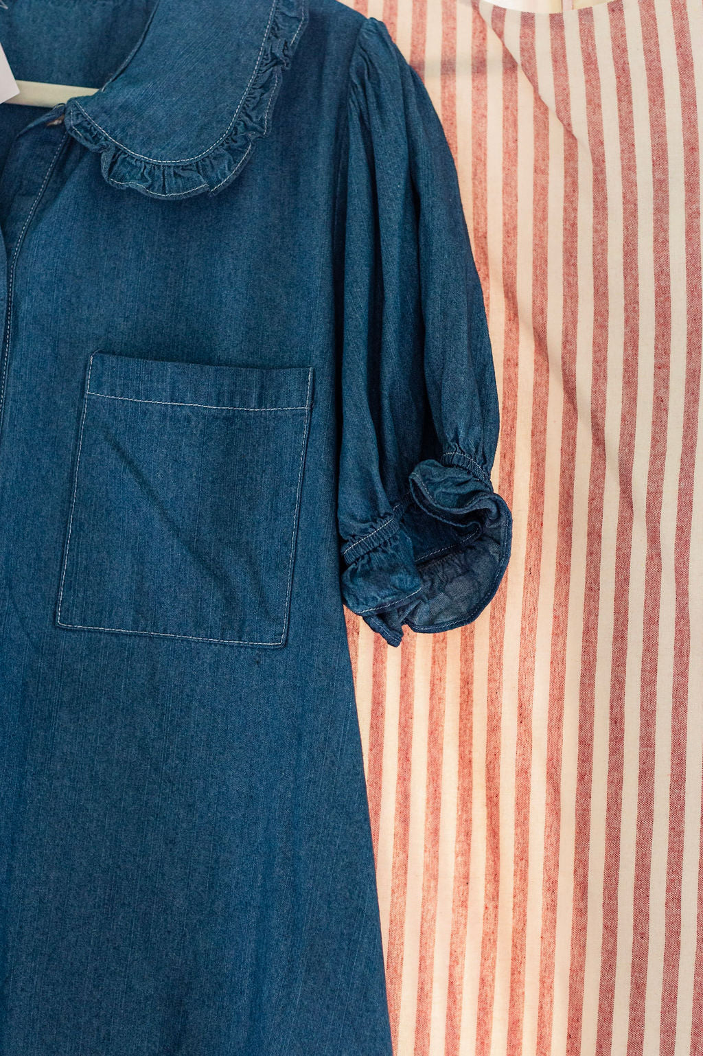 Collared Chambray Dress