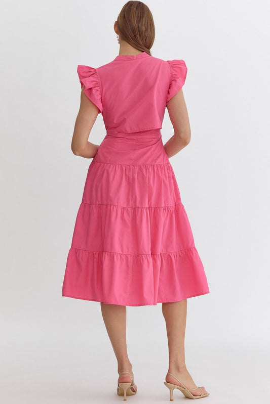 Brooklyn Ruffle Midi Dress