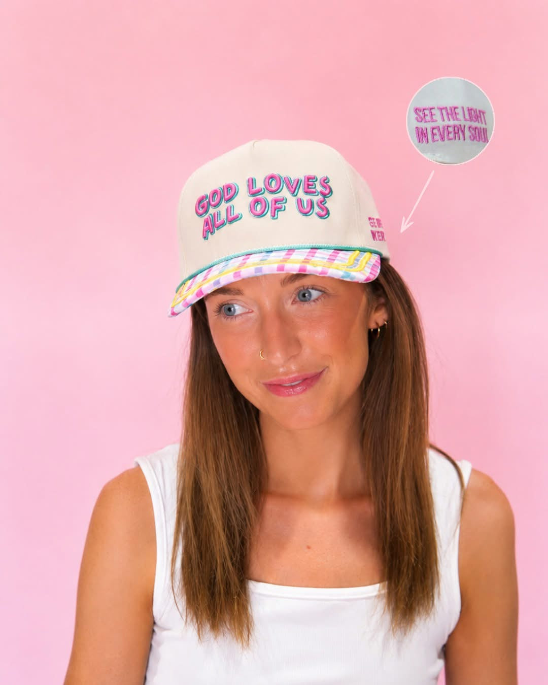 God Loves All of Us Trucker Hat