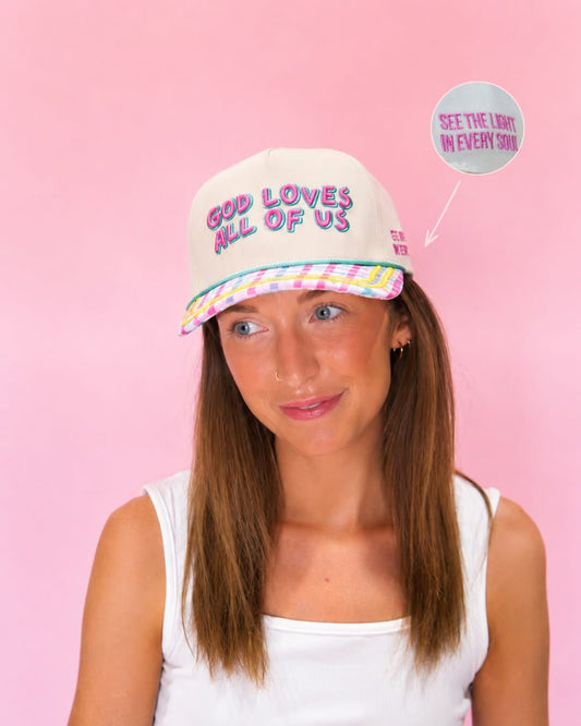 God Loves All of Us Trucker Hat