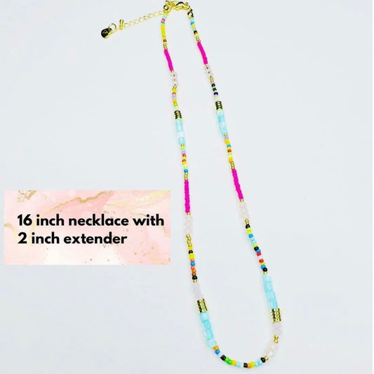 LYW Colorful Confetti Necklace