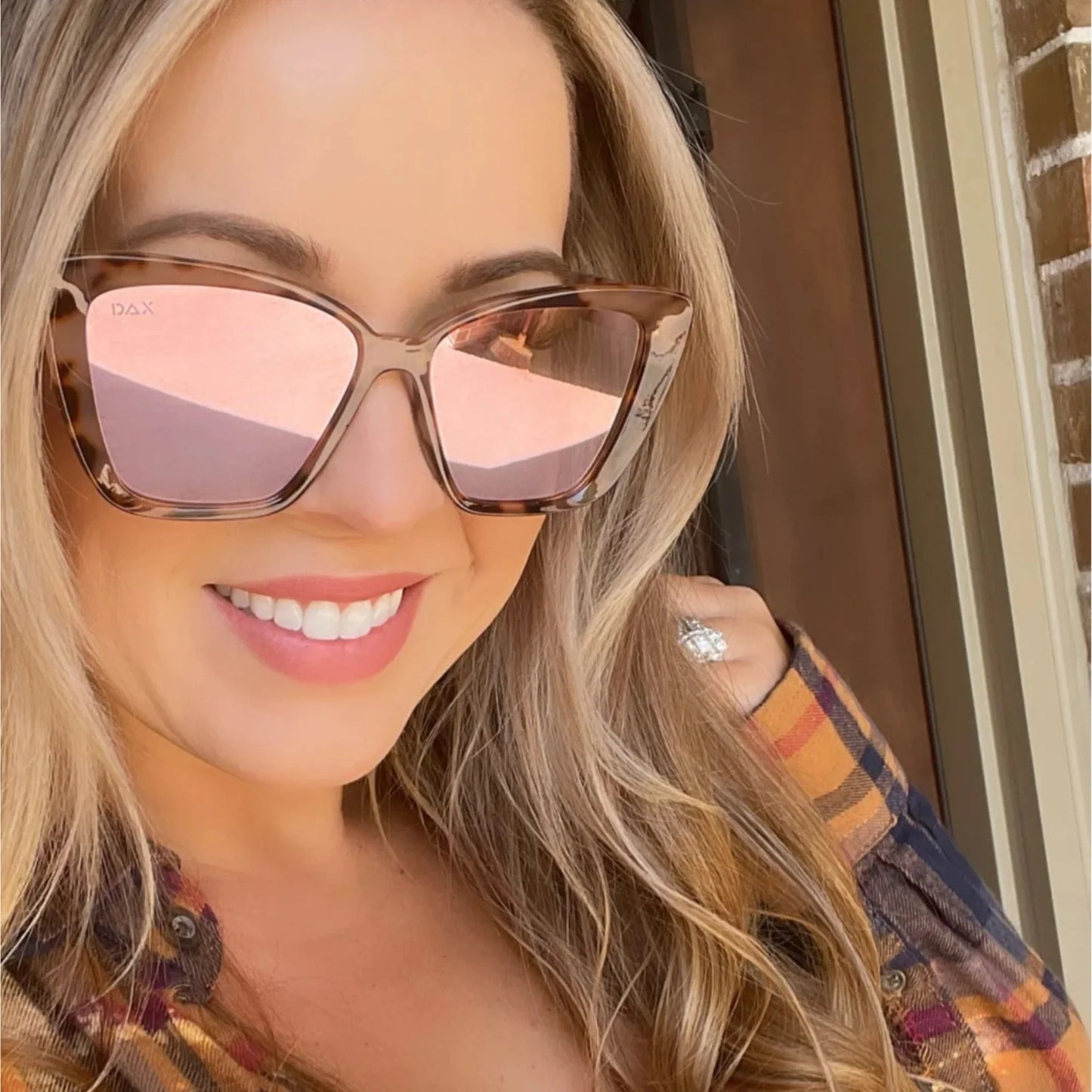 Callie Reflective Cheetah Sunglasses