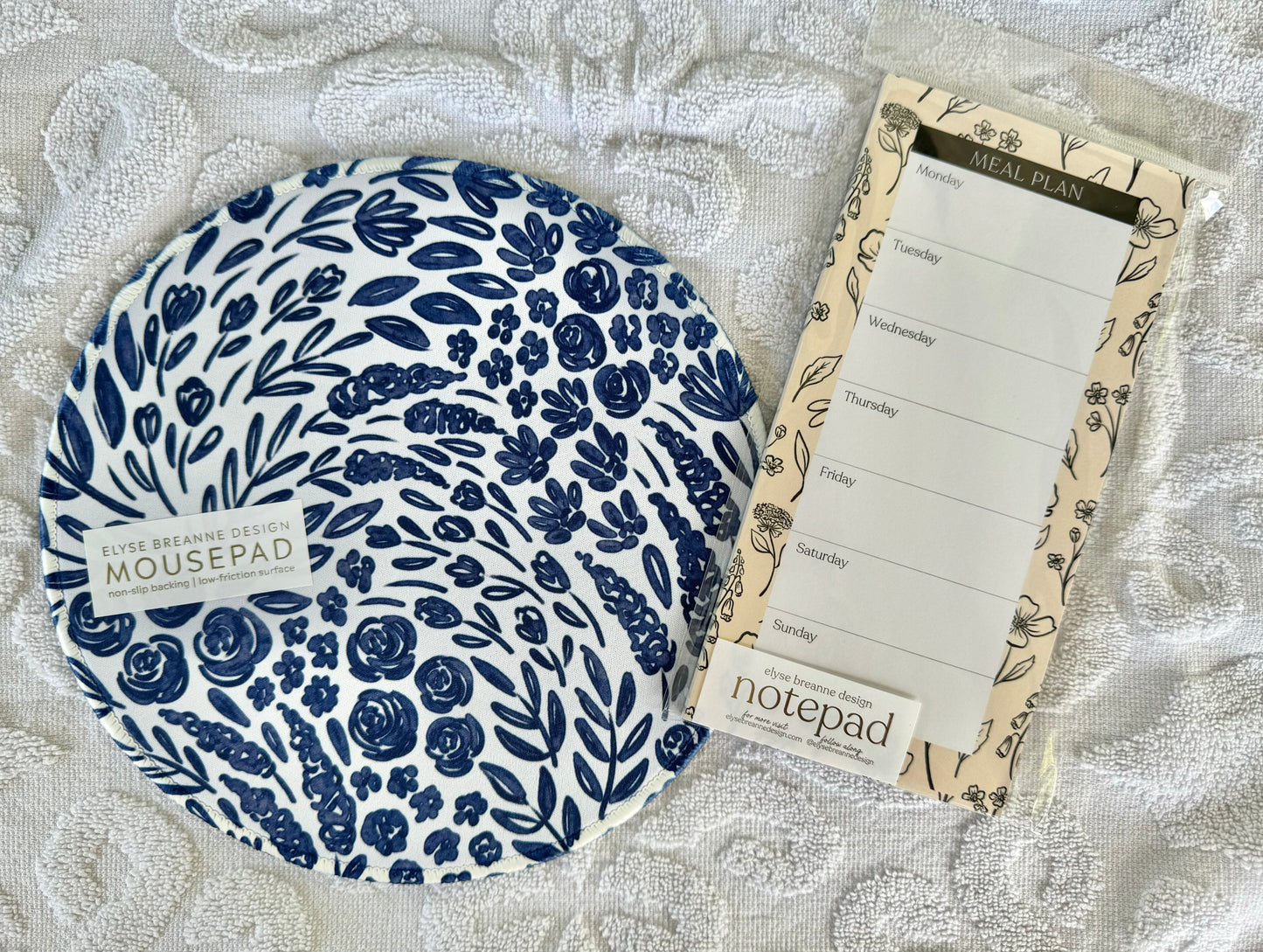 Porcelain Floral Mousepad