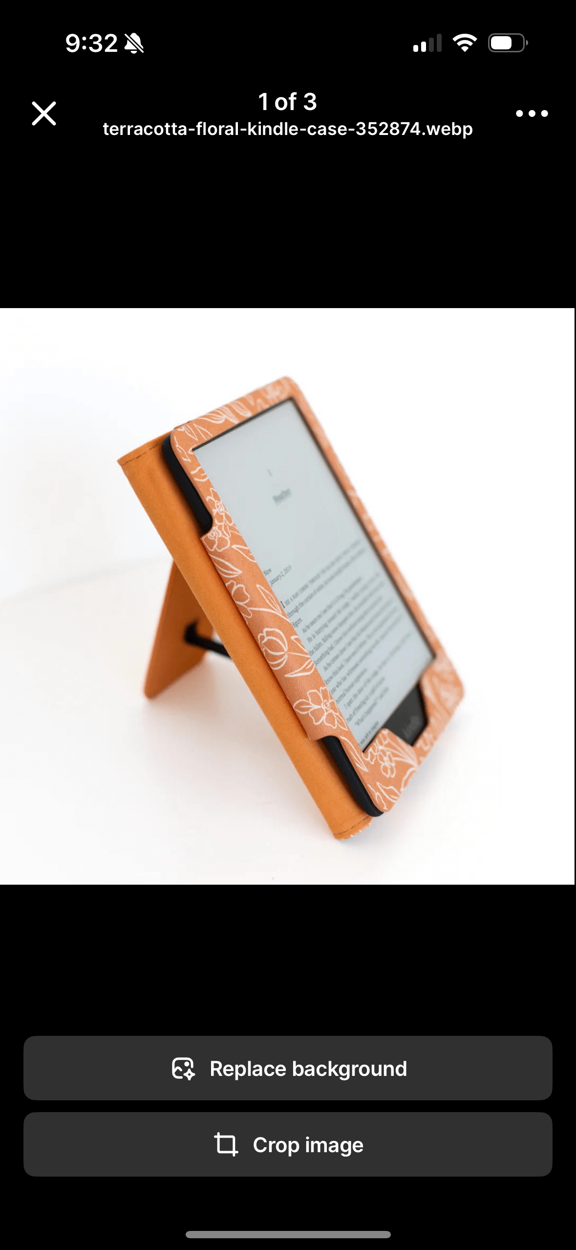 Terracotta Floral Kindle Case