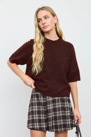 Burgundy Cozy Knit Sweater