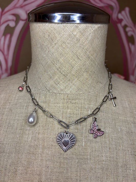 Stainless Steel Charm Necklace