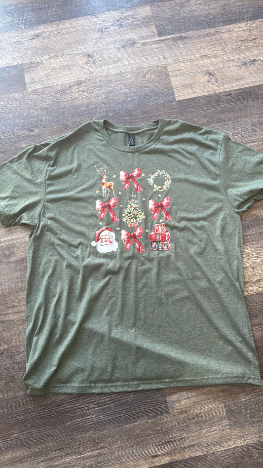 Vintage Coquette Christmas Tee