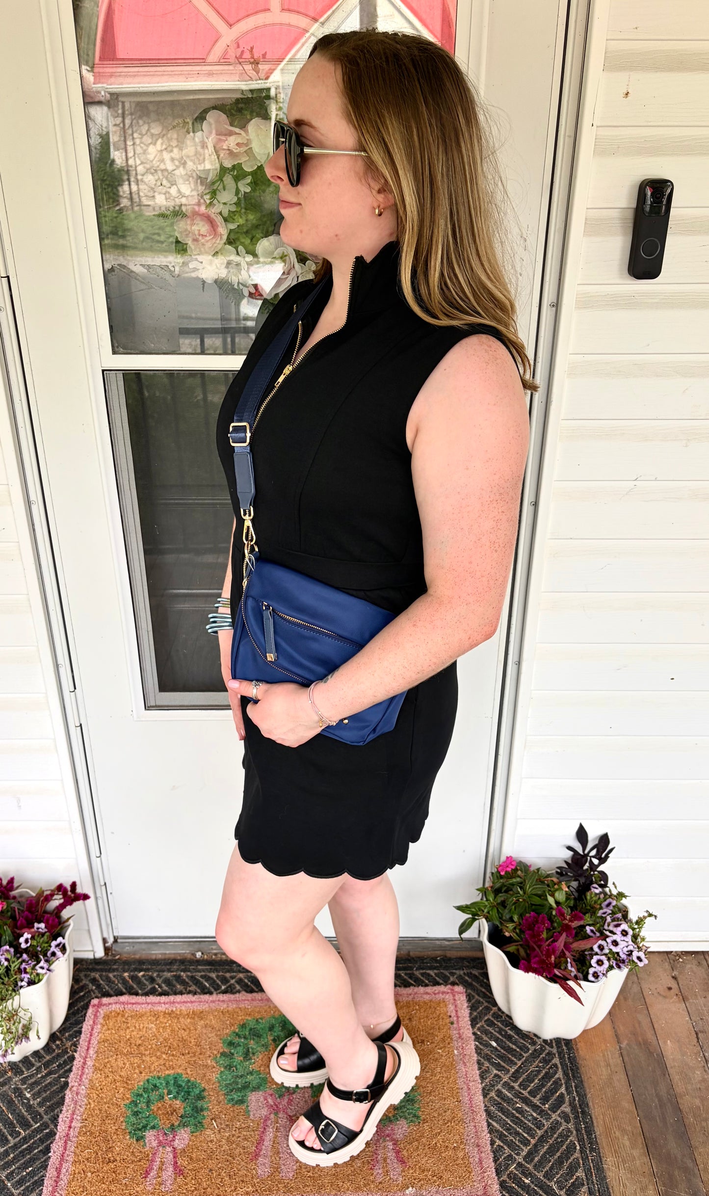 Scalloped Scuba Dress