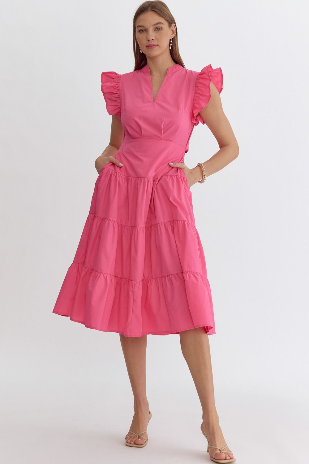 Brooklyn Ruffle Midi Dress