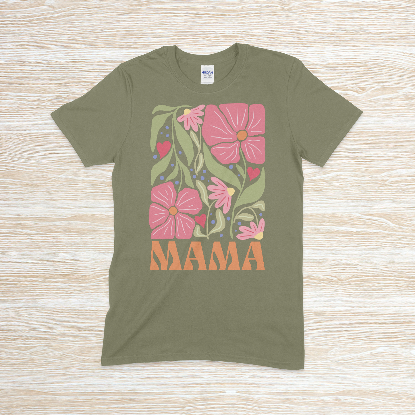 Mama Retro Floral Graphic Tee