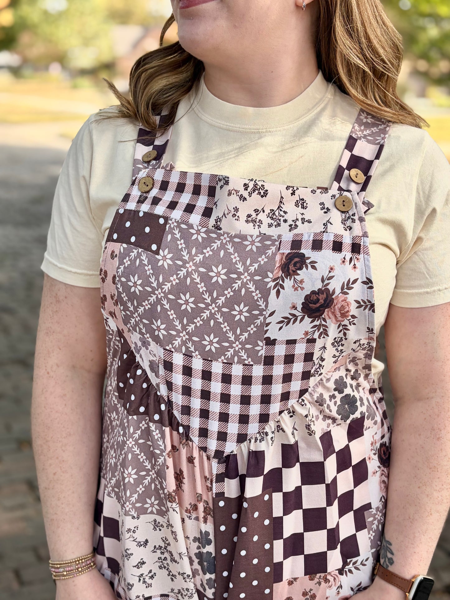 Fall Patchwork Jumpsuit