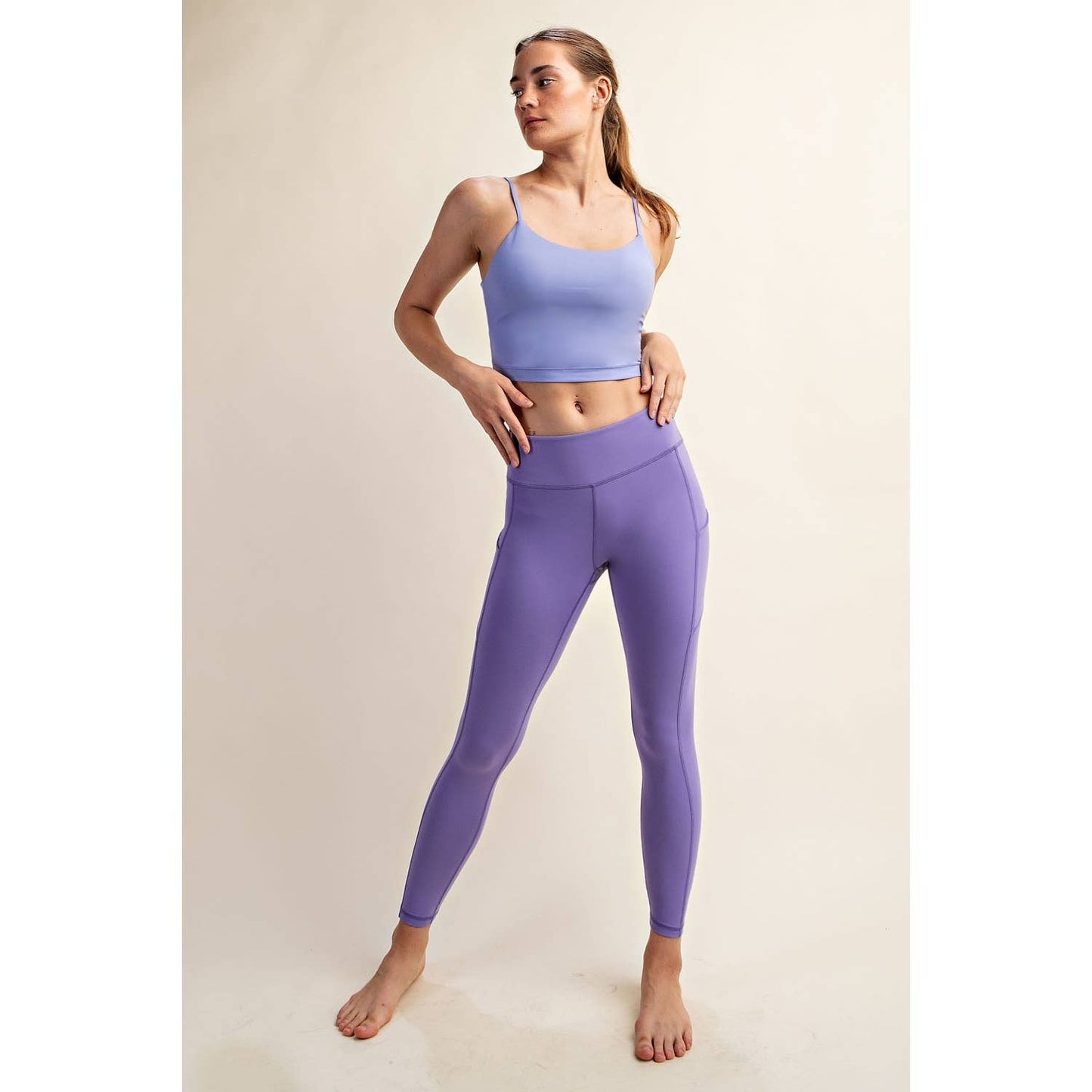 BUTTER BASIC LEGGING WITH POCKETS: Java / L