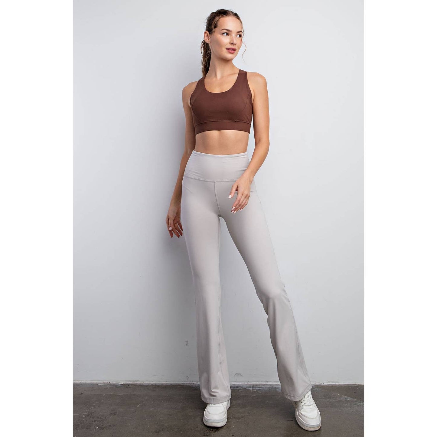 ACTIVE CRISS CROSS SPORTSBRA: Java / M - Mila Rose Boutique, LLC