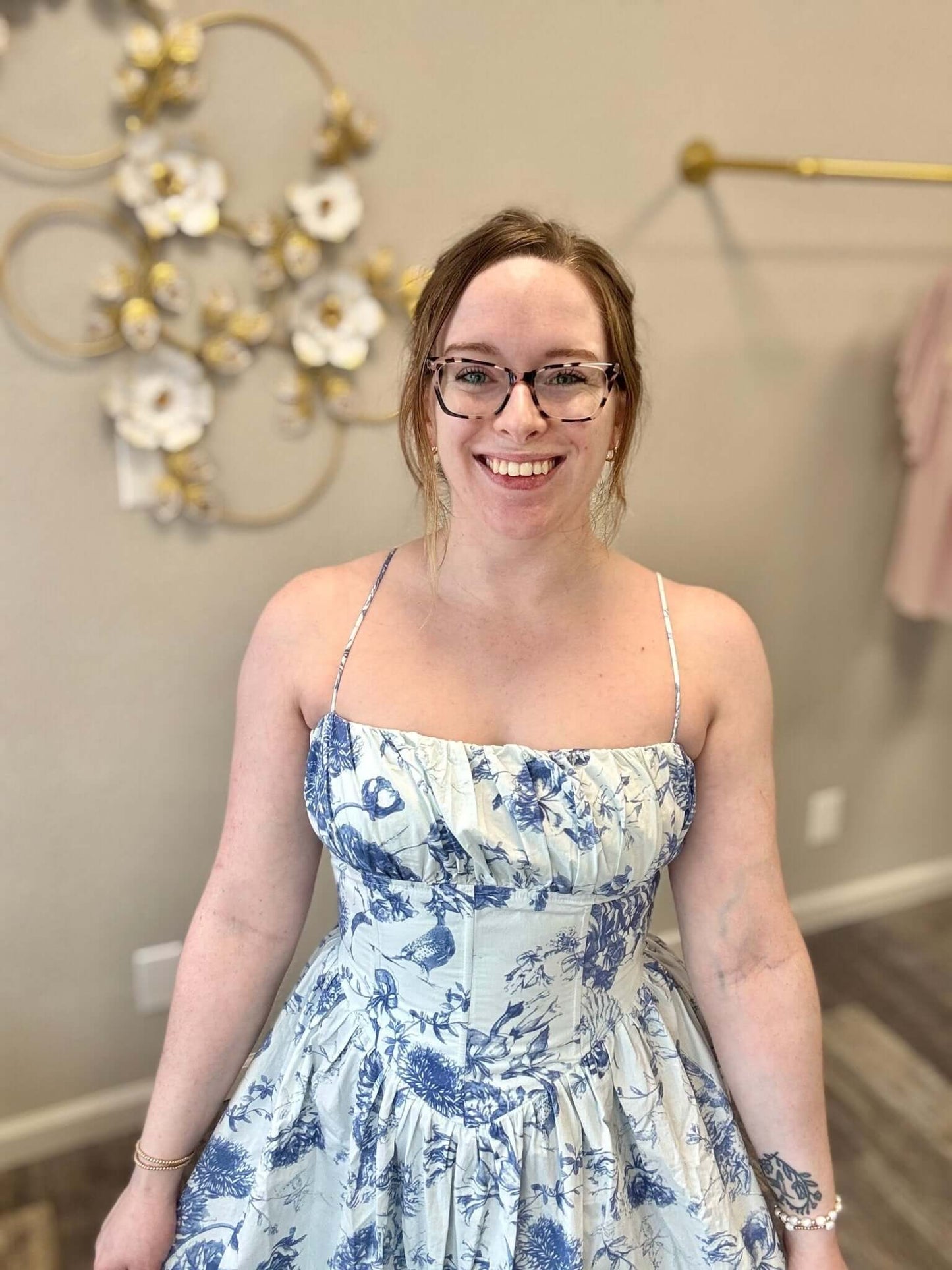 Adele Floral Shirring Maxi - Mila Rose Boutique, LLCAdele Floral Shirring MaxiXS