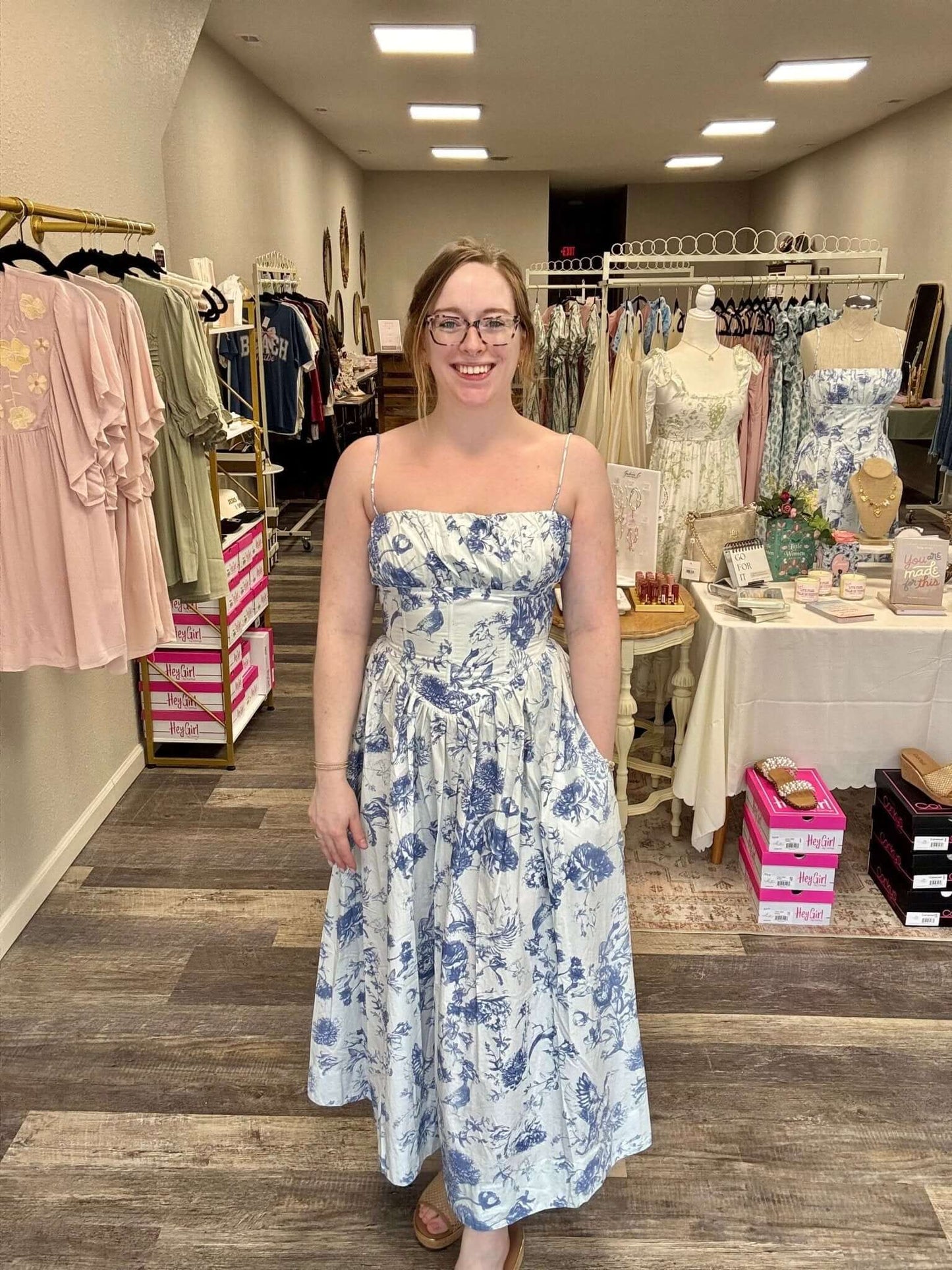 Adele Floral Shirring Maxi - Mila Rose Boutique, LLCAdele Floral Shirring MaxiXS