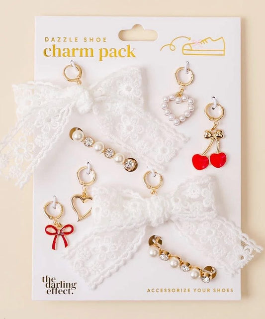 Dazzle Shoe Charm: Cherry Twist - Mila Rose Boutique, LLCDazzle Shoe Charm: Cherry Twist