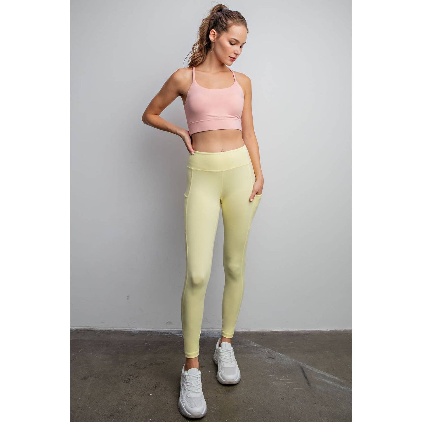 BUTTER BASIC LEGGING WITH POCKETS: Java / L