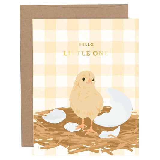 Hello Little One Chick Greeting Card