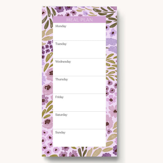 Lilac Meal Planner - Mila Rose Boutique, LLC