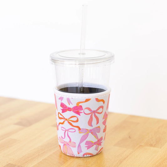 Pink Bows Drink Sleeve - Mila Rose Boutique, LLC