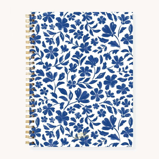Softcover Spiral Notebook: Porcelain Floral - Mila Rose Boutique, LLCSoftcover Spiral Notebook: Porcelain Floral