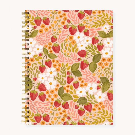 Softcover Spiral Notebook: Strawberry Patch - Mila Rose Boutique, LLCSoftcover Spiral Notebook: Strawberry Patch