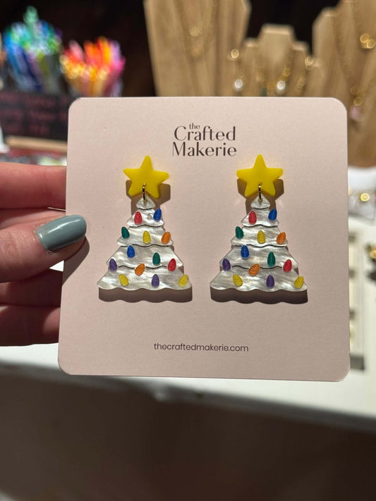 Vintage Christmas Tree Earrings - Mila Rose Boutique, LLC