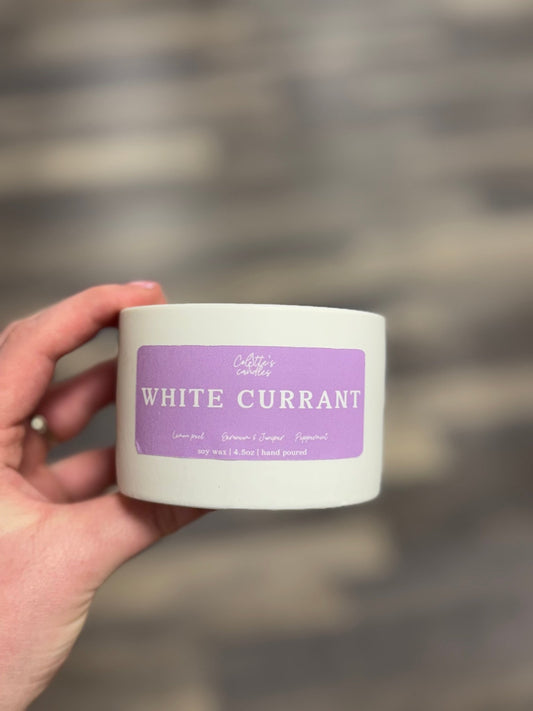 White Currant Candle (10oz) - Mila Rose Boutique, LLC